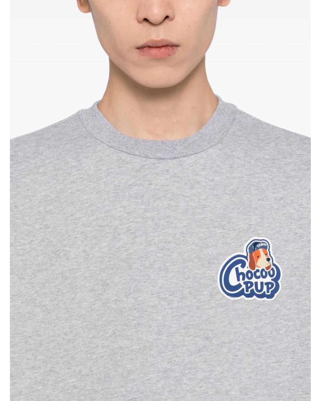 Chocoolate White Chocoo-Pup Sweatshirt for men