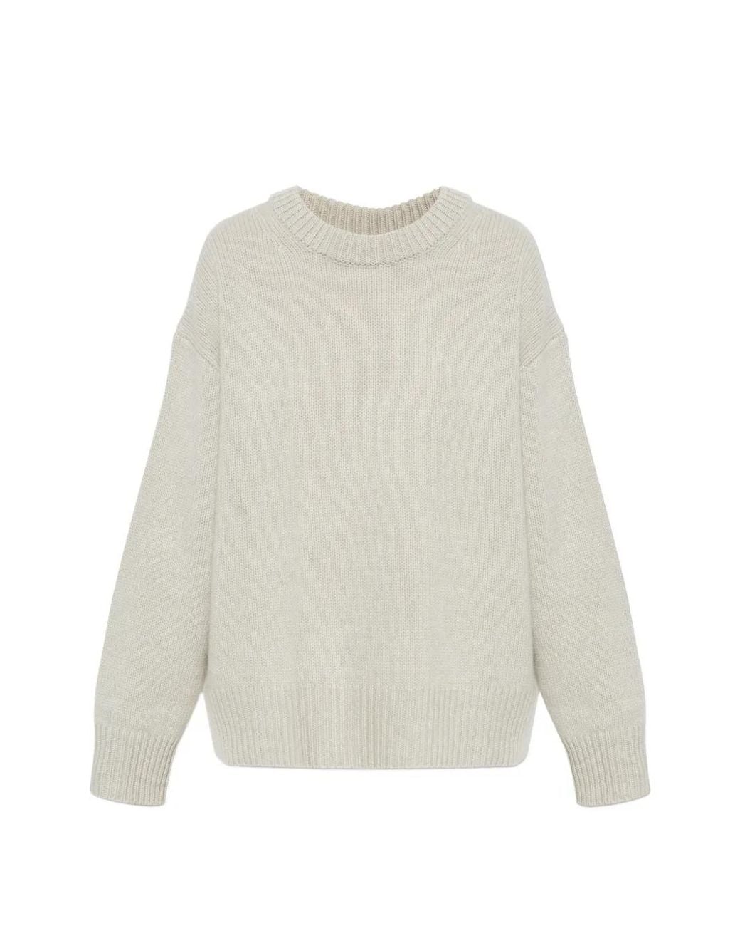 Lisa Yang White Renske Ribbed Sweater