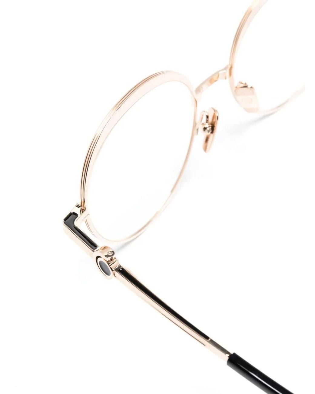 Dita Eyewear Metallic Nukou Round-Frame Glasses
