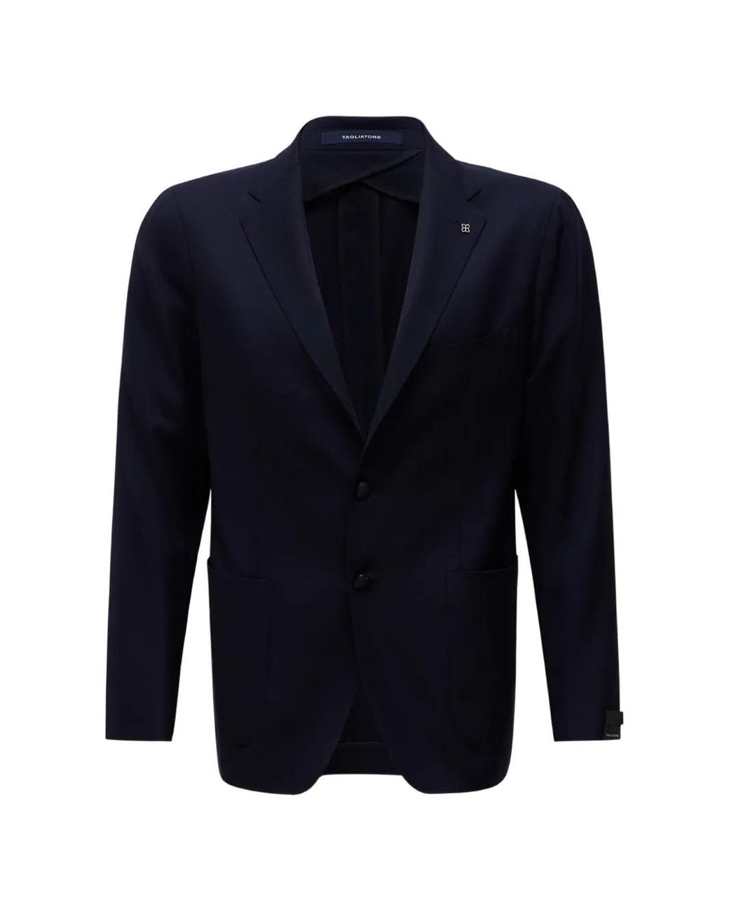 Tagliatore Blue Notched-Lapel Blazer for men