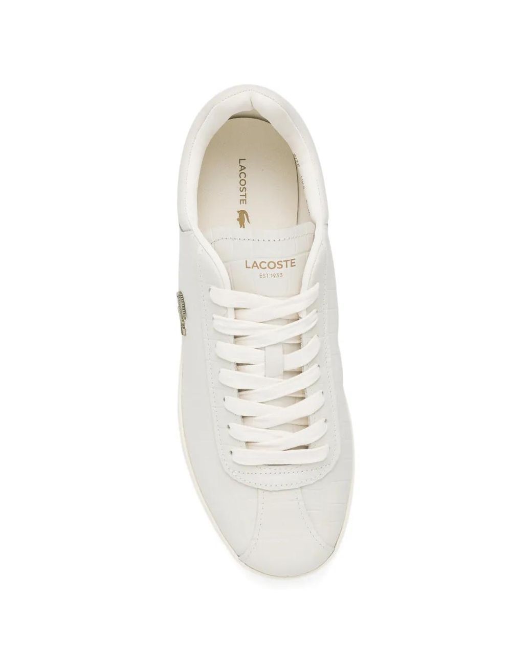 Lacoste White Baseshot Sneakers for men