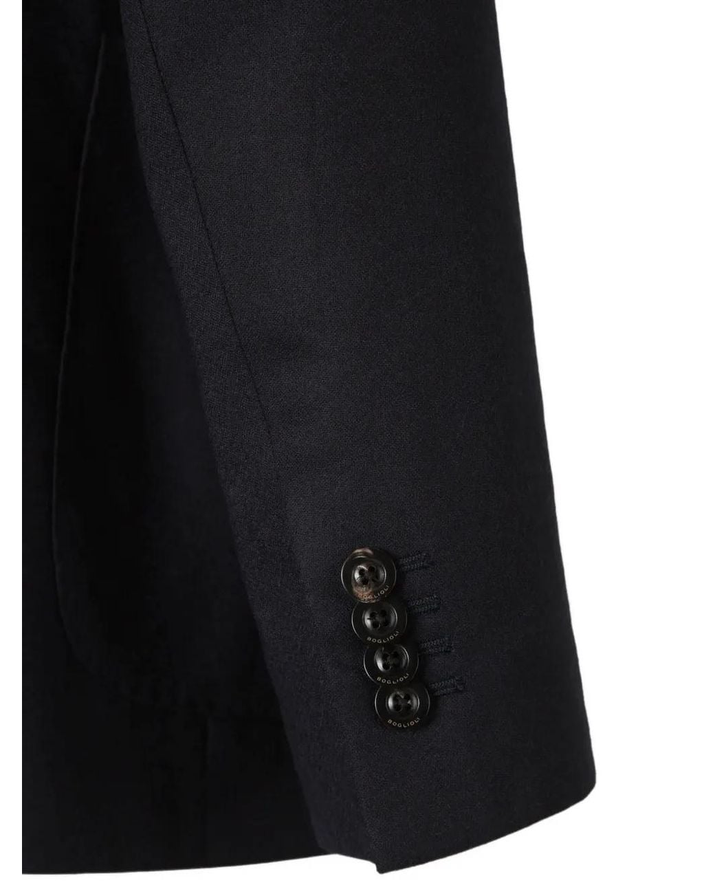Boglioli Black Single-Breasted Blazer for men