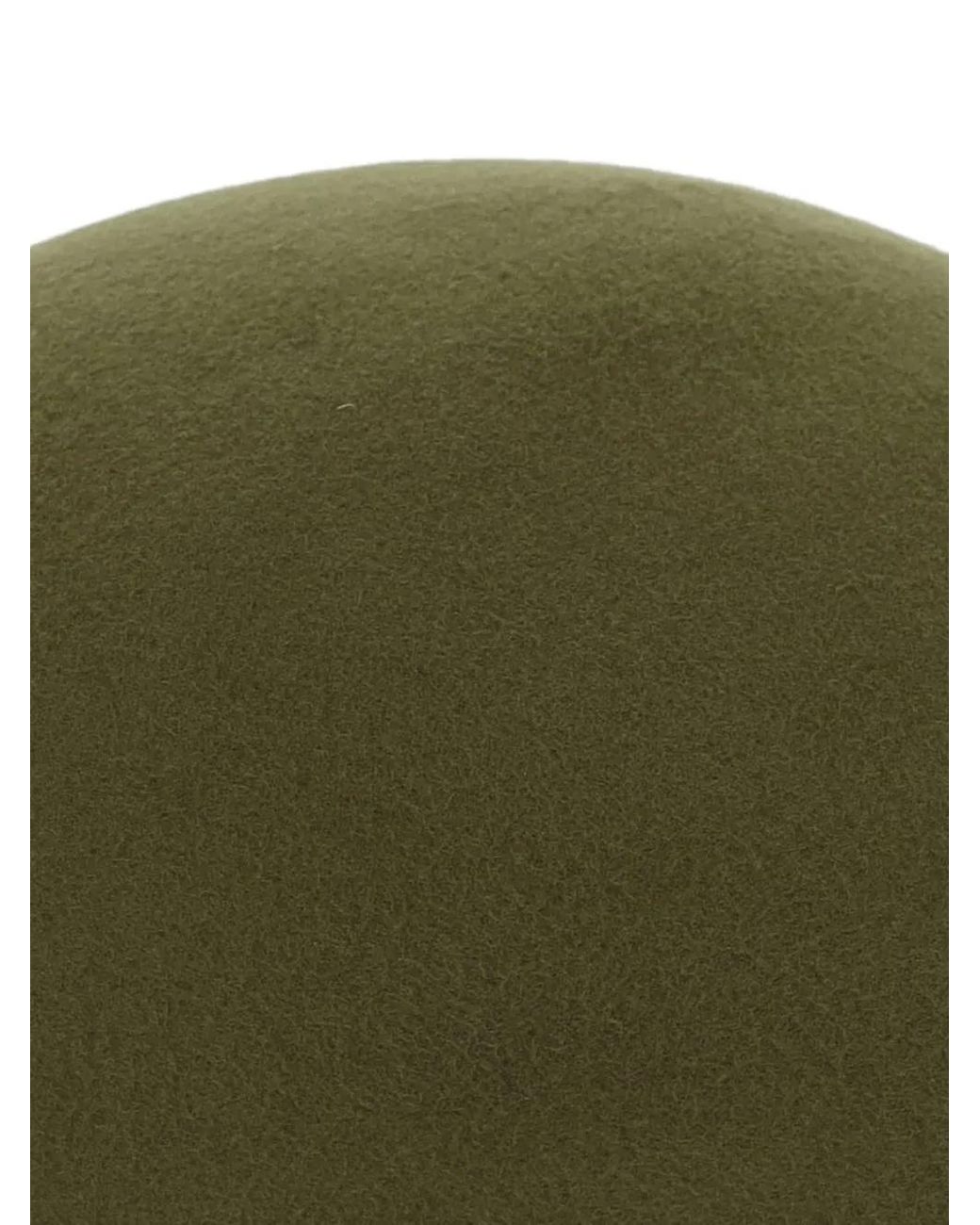 ALEXIA ALVAREZ DE TOLEDO Green Wool Hat