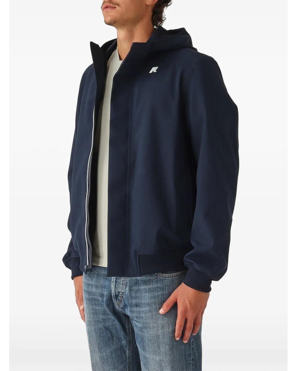 K-Way Blue Zip-Fastening Jacket for men