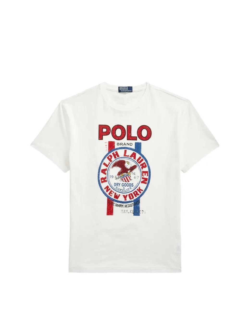 Polo Ralph Lauren White Logo-Print Cotton T-Shirt for men