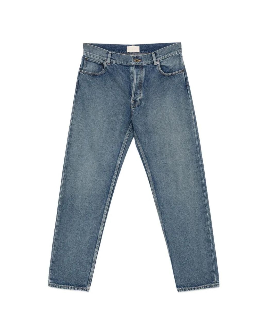 The Row Blue Moe Straight-Leg Jeans for men
