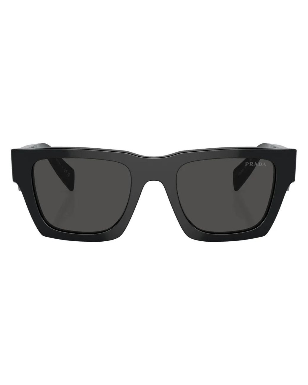 Prada Eckige Sonnenbrille Mit Logo in Black für Herren