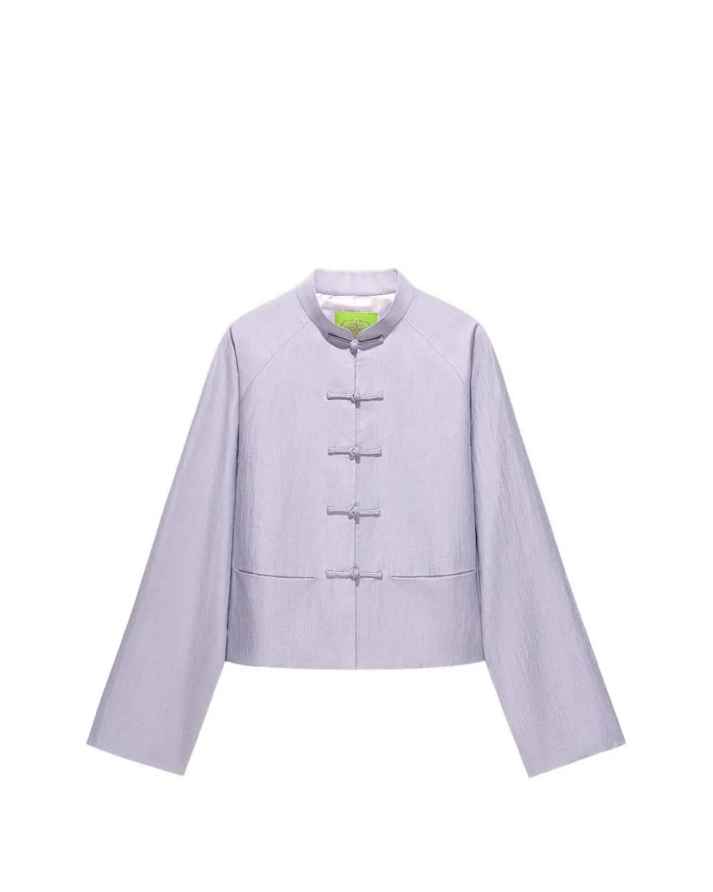 Shanghai Tang Purple Mandarin-Collar Jacket