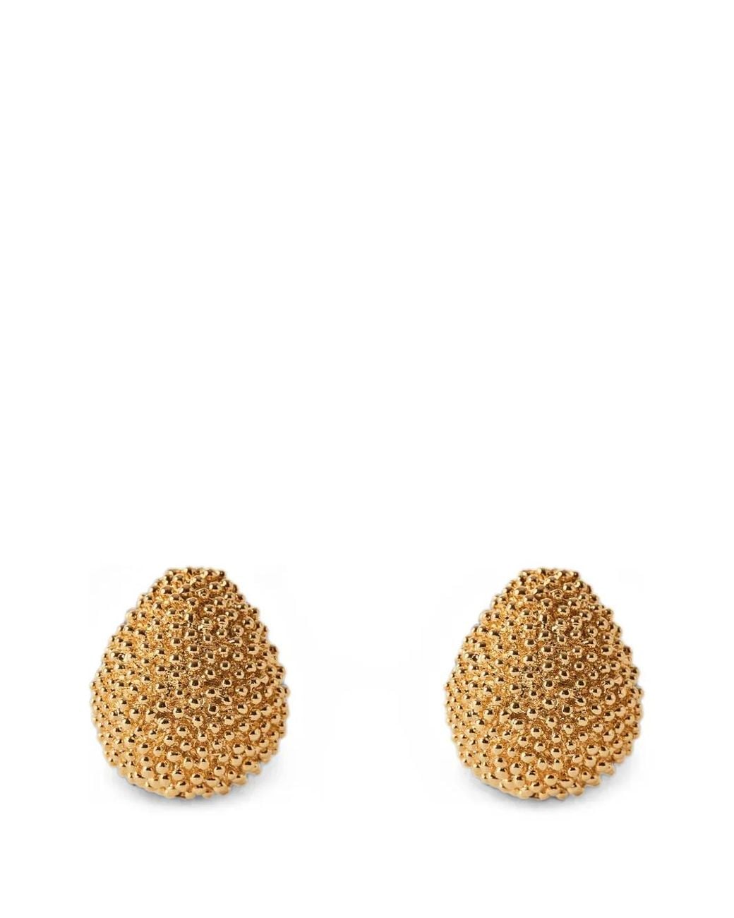 Paola Sighinolfi Metallic Boucles D'Oreilles Pendantes À Perles
