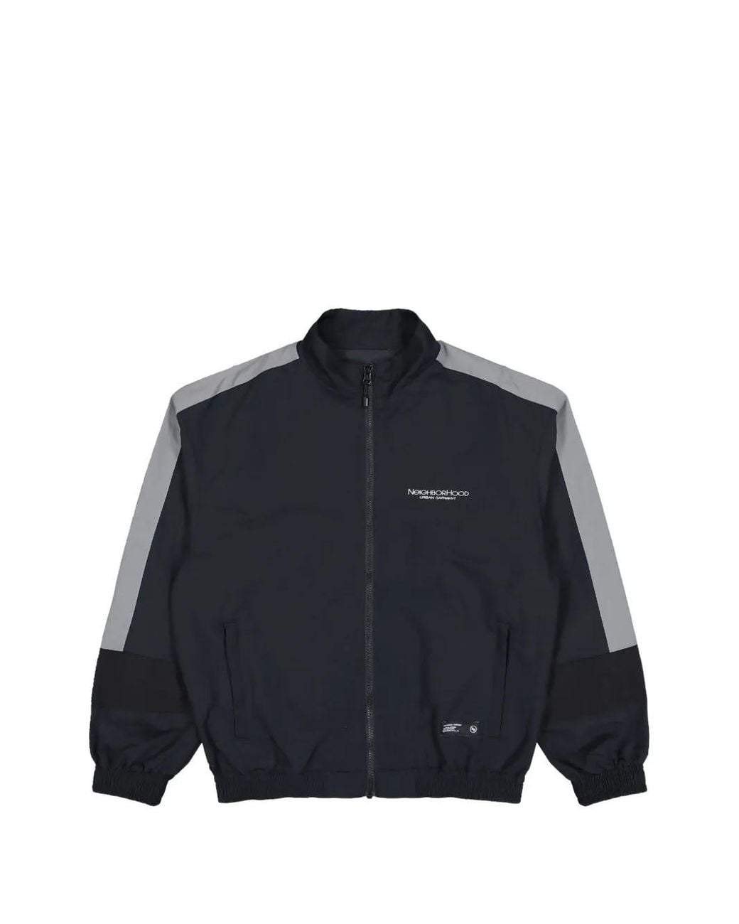 Neighborhood Blue Logo-Print Panelled Track Jacket for men