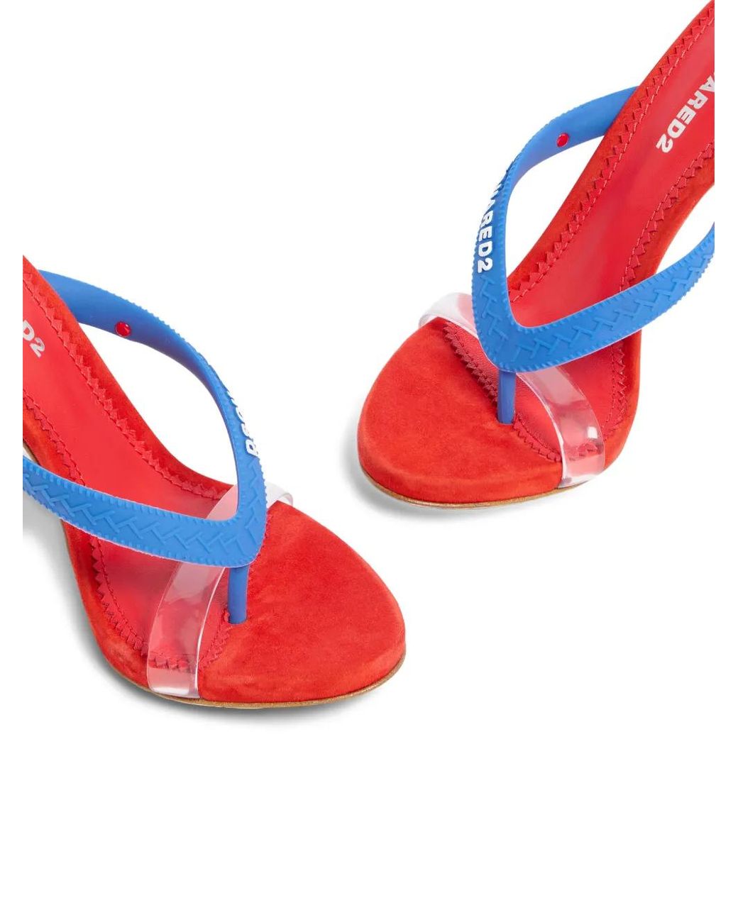 DSquared² White Wild2 Mule Sandals
