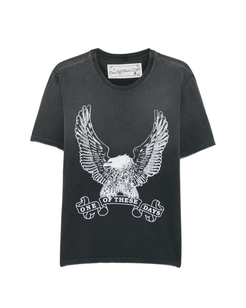 One Of These Days Black Graphic-Print T-Shirt for men