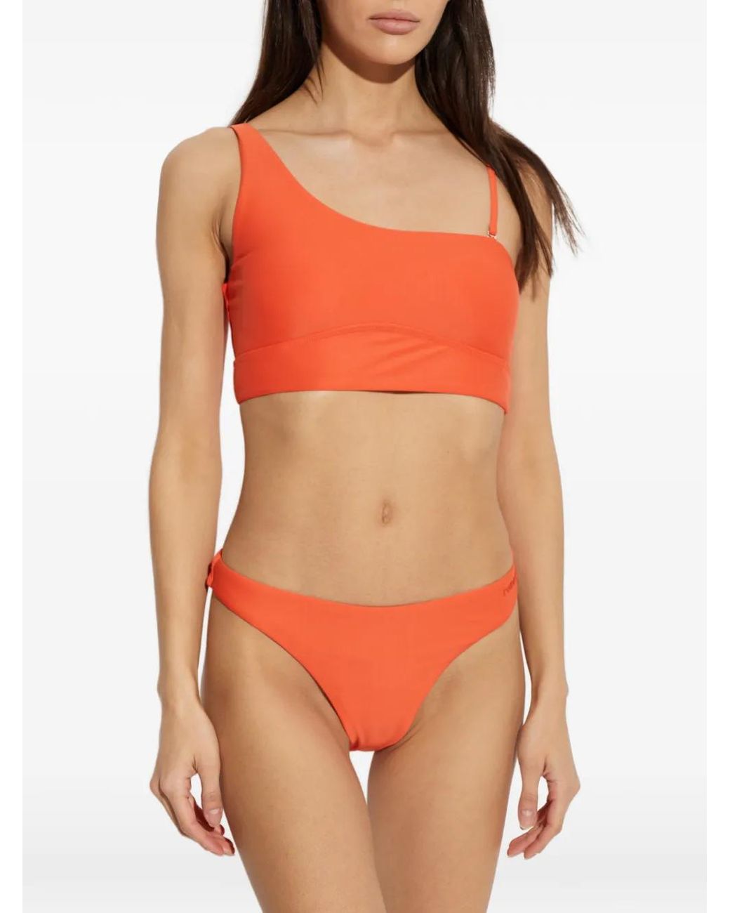 Rethinkit Studios Orange One-Shoulder Bikini Top