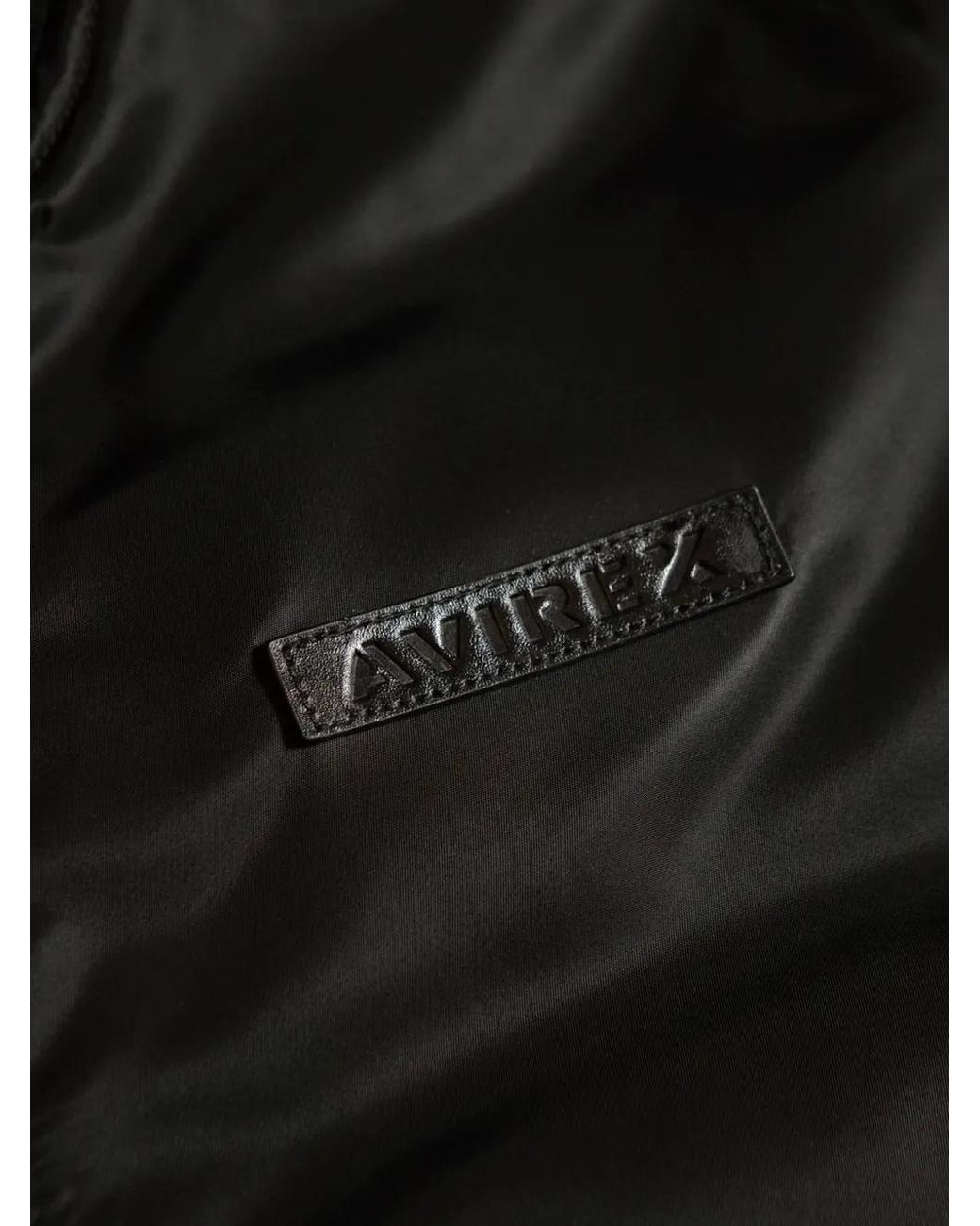 Avirex Black Zip Bomber Jacket