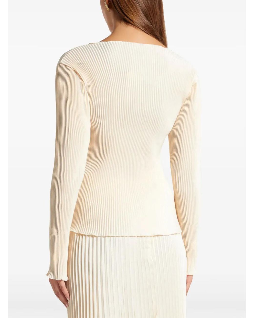 L'idée Natural Plissé Top