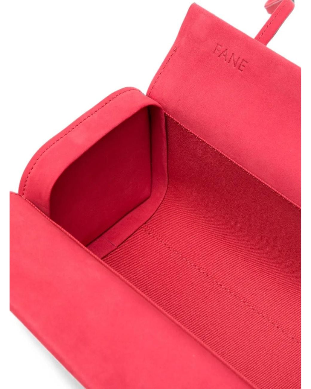 Faune Red Bra Leather Shoulder Bag