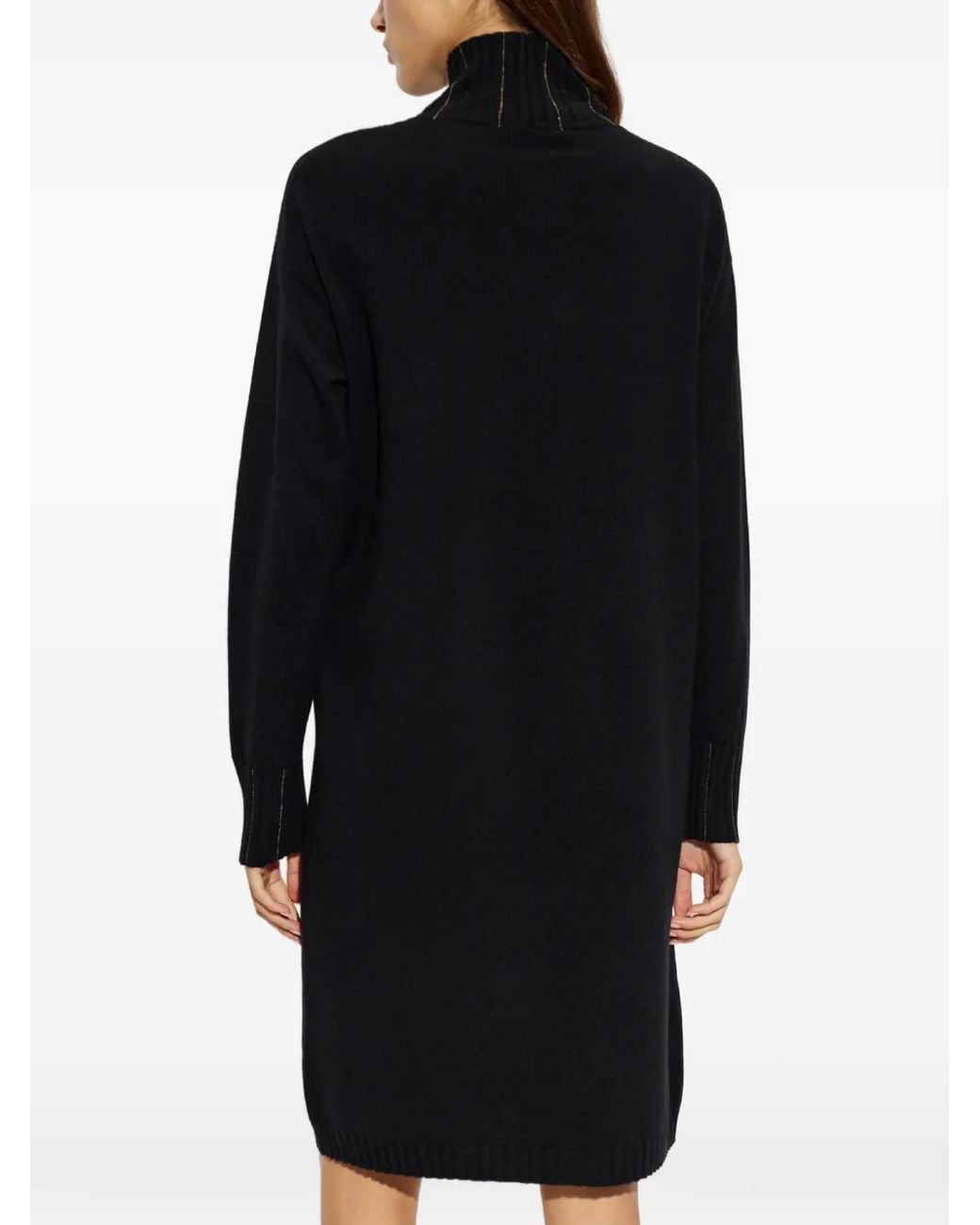 Fabiana Filippi Black Platinum Mini Dress