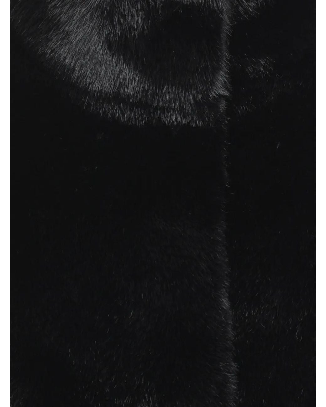 Bully Black Faux-Fur Belted Jacket