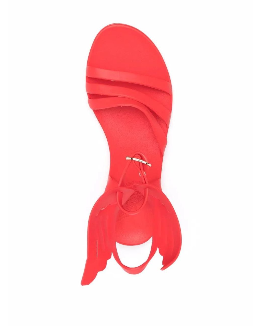 Ancient Greek Sandals Red Ikaria Jelly Sandals