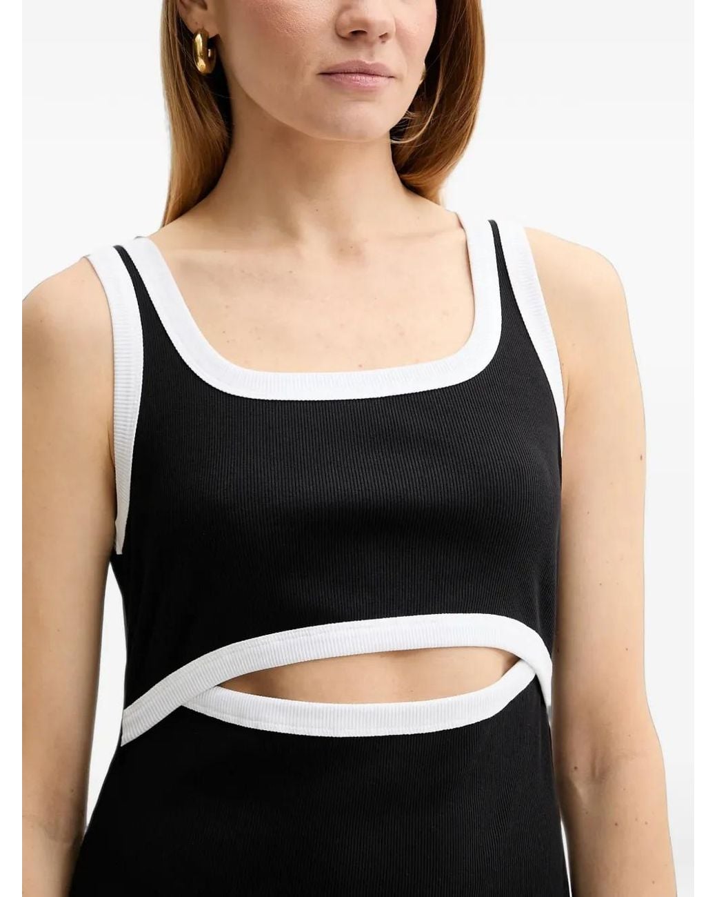 Liu Jo Black Cutout Sleeveless Mini Dress