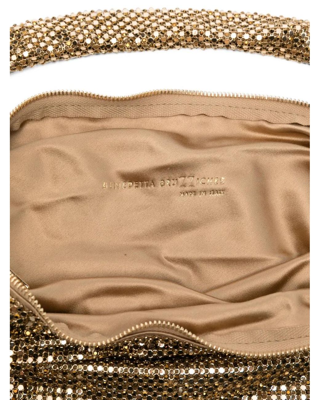 Benedetta Bruzziches Metallic Ursula Shoulder Bag