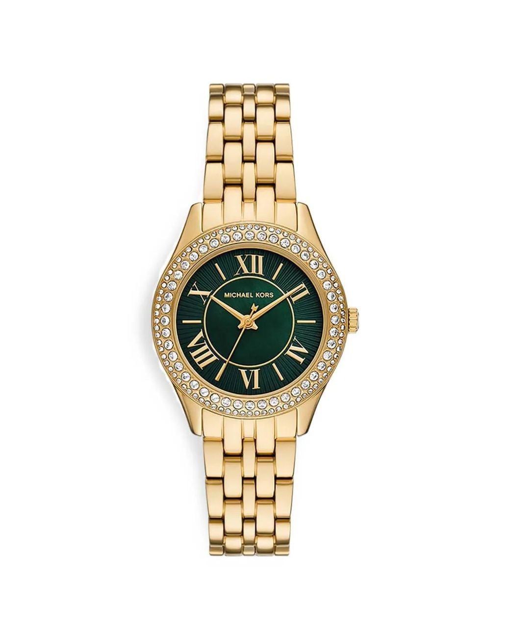 Michael Kors Metallic Mini Harlowe Pavé-Tone Watch