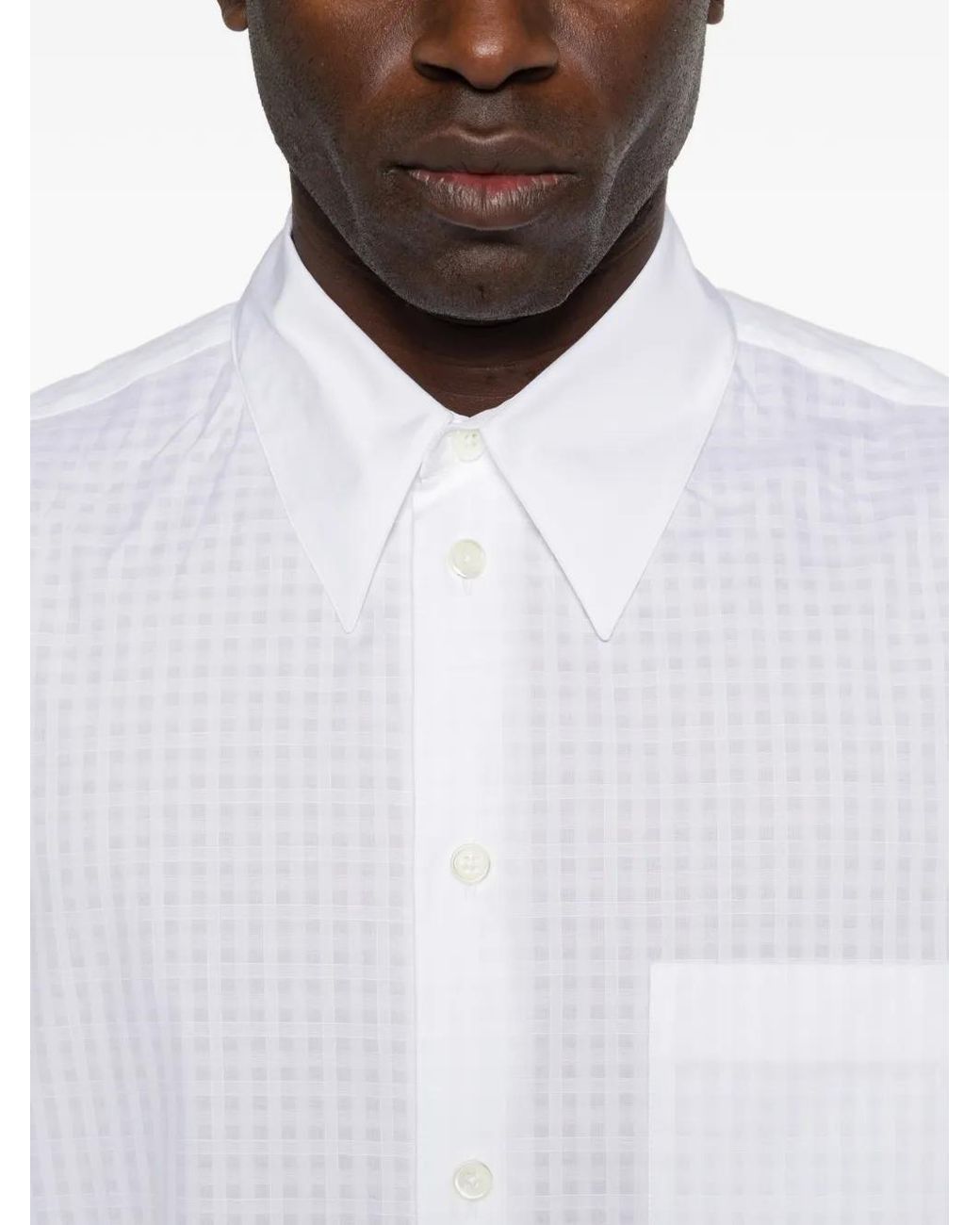 Jil Sander White Pocket Short-Sleeve Shirt for men