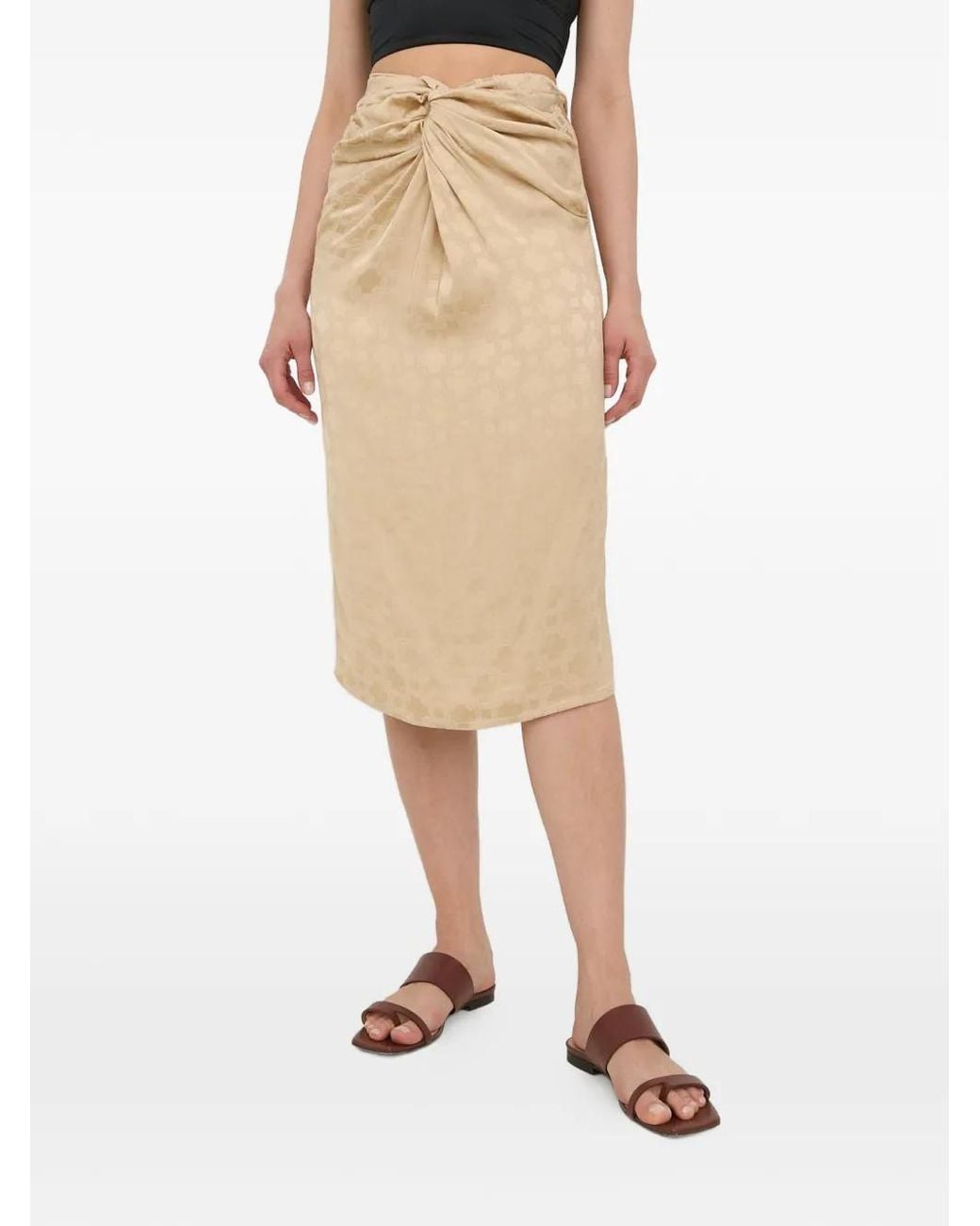 Herskind Natural Knot Midi Skirt