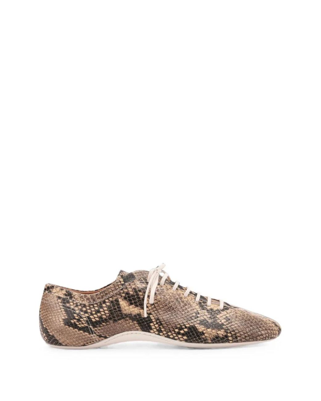 Dries Van Noten Brown Leather Ballerina Sneakers for men