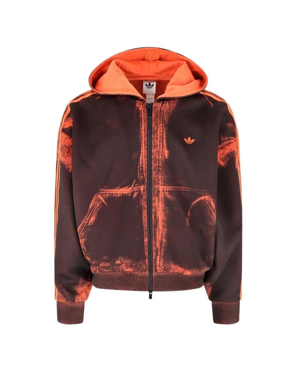 Adidas Red Zip-Up Hoodie for men