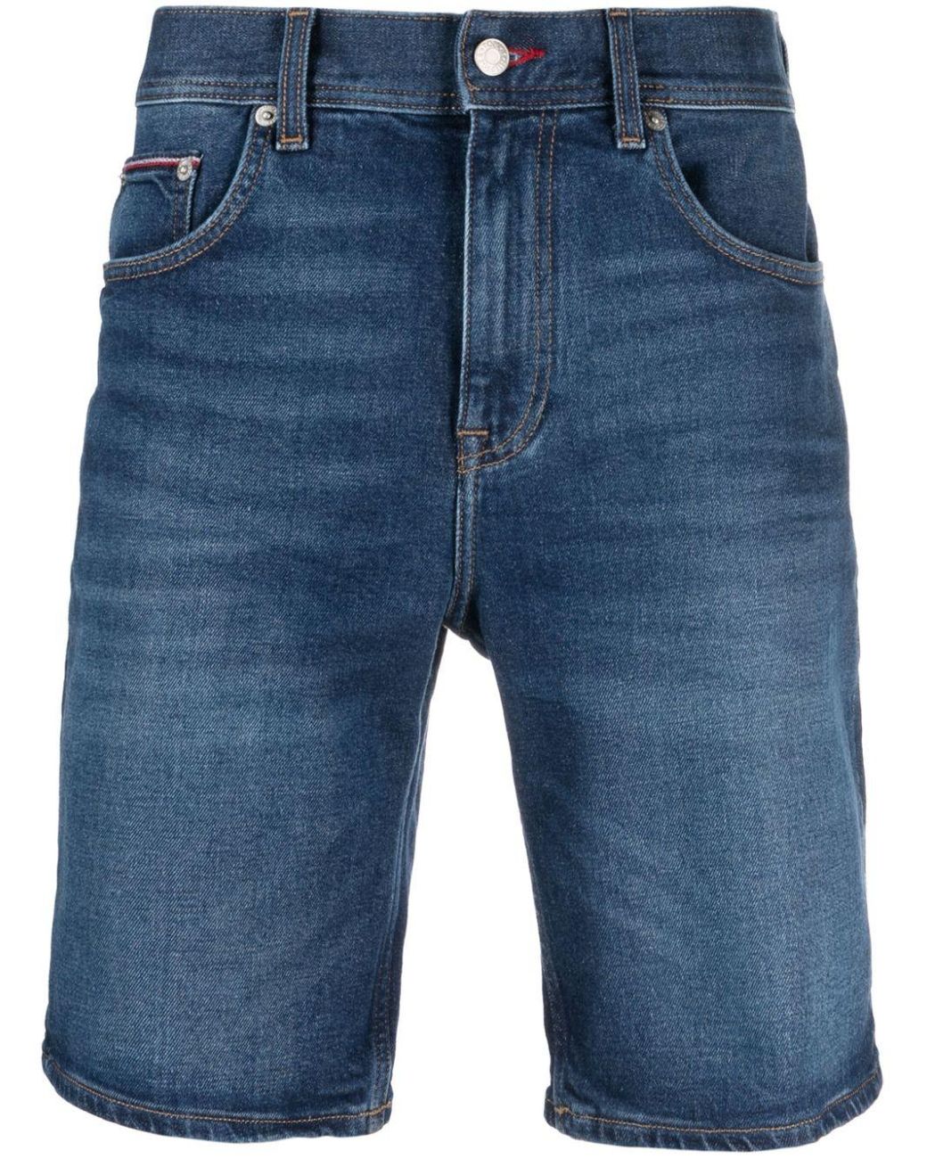 Tommy Hilfiger Halbhohe Brooklyn Lyst Herren in Blau Jeans-Shorts für | DE