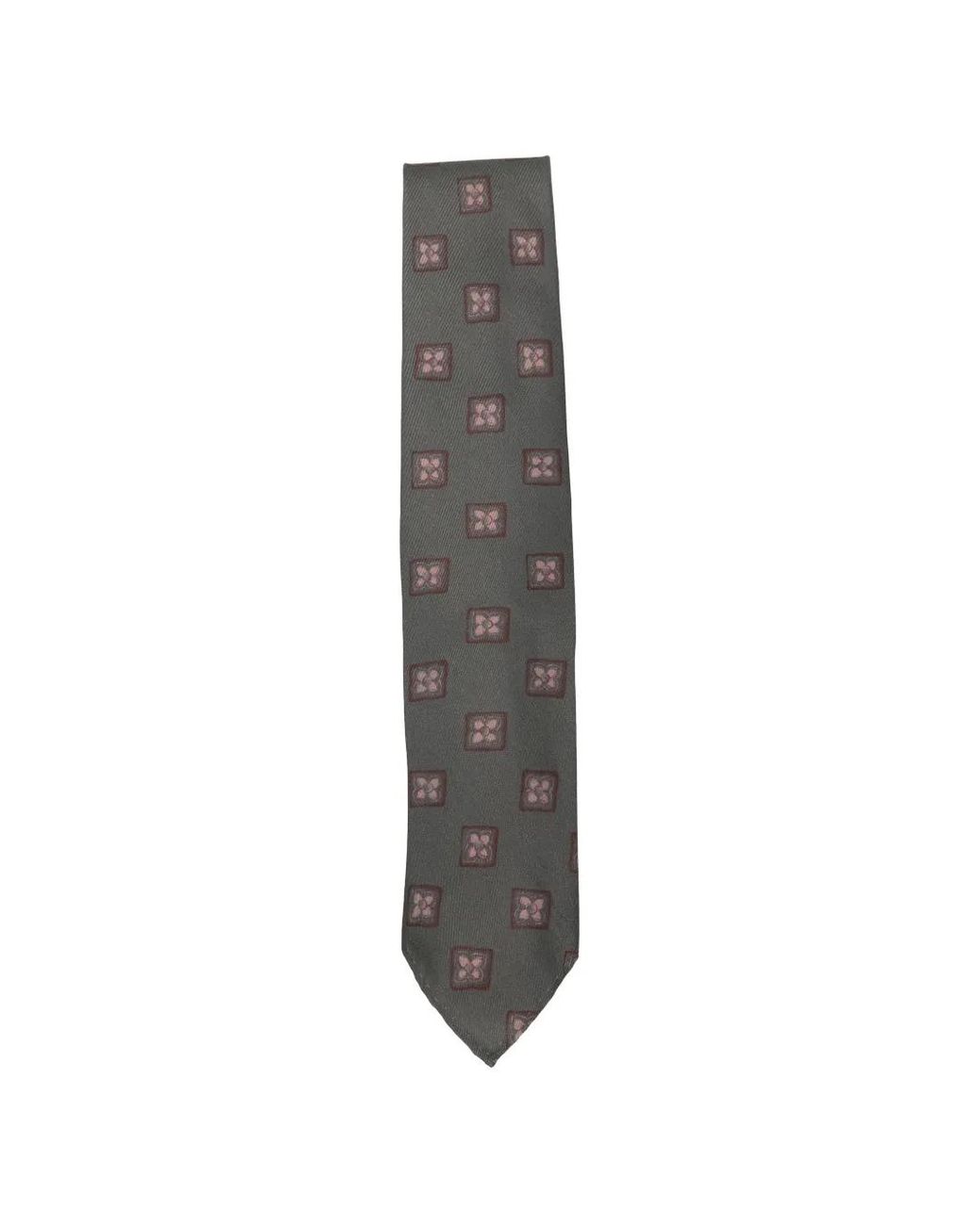 Lardini White Patterned Tie for men