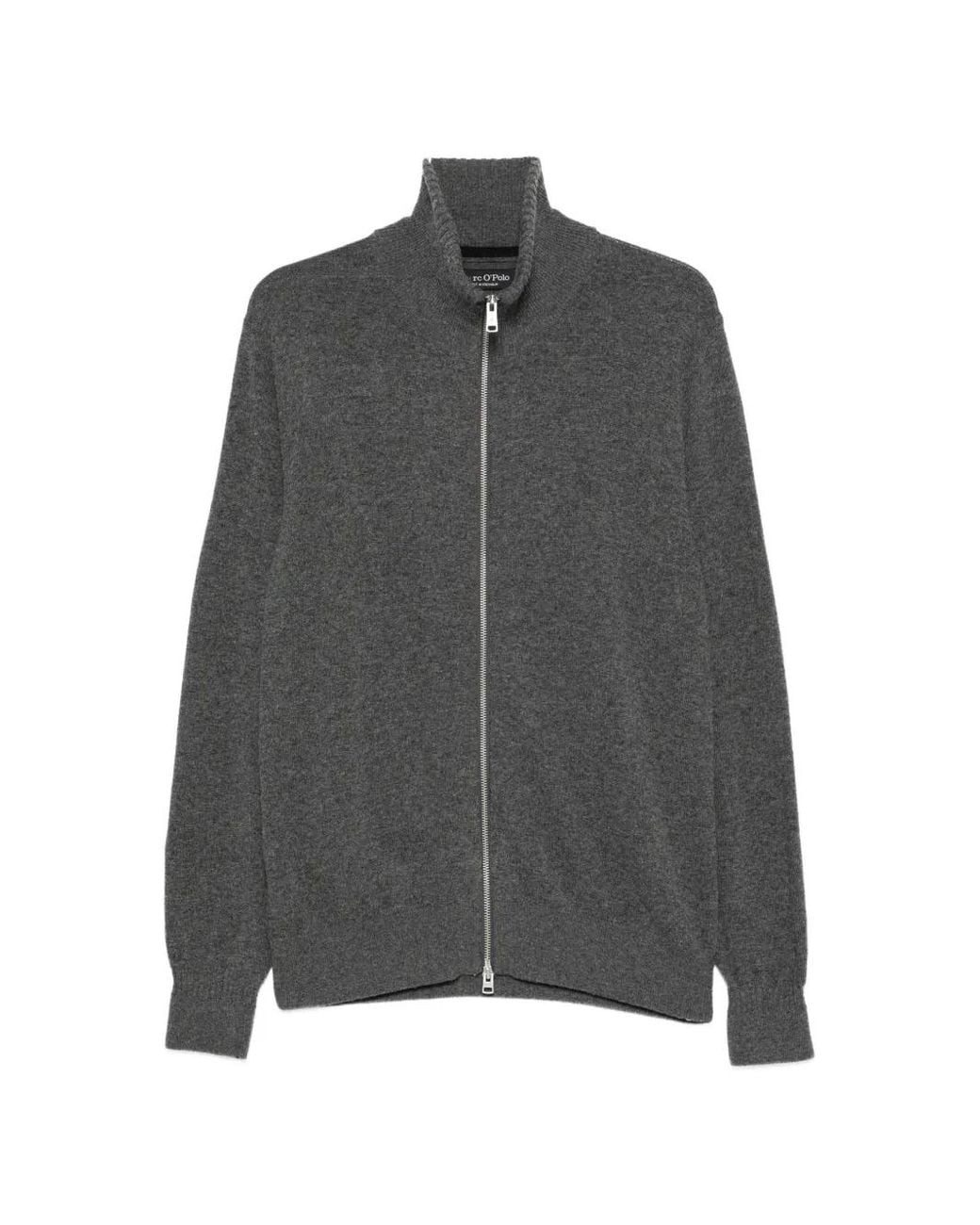 Marc O' Polo Gray Zip-Up Knitted Cardigan for men