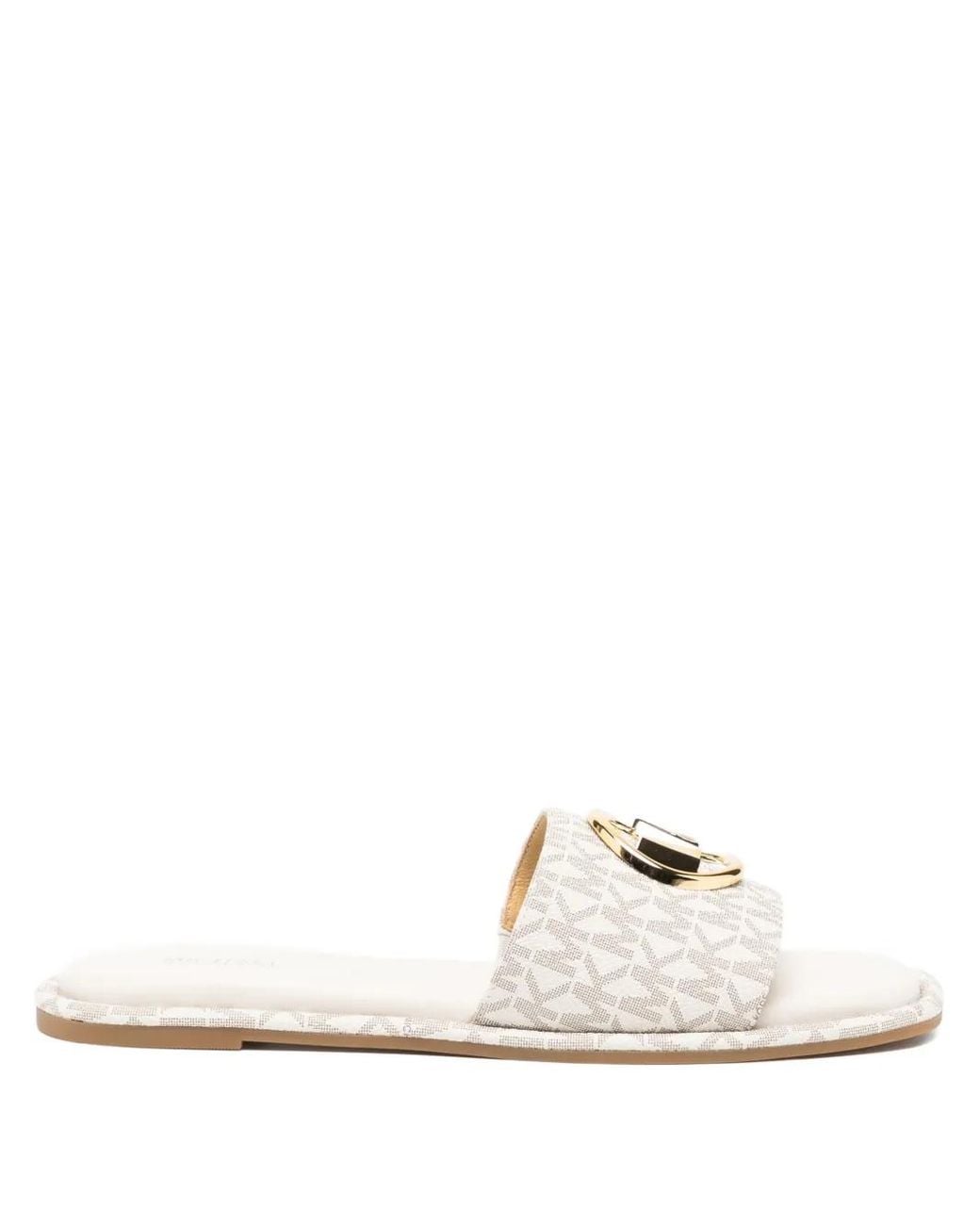 Michael Kors White Hayworth Sandals