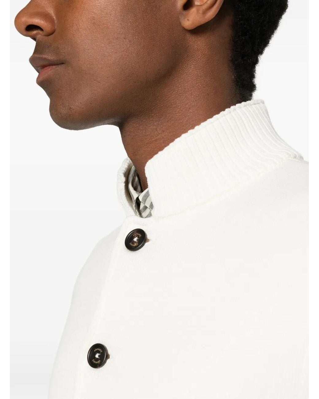 Eleventy White Button Pockets Jacket for men