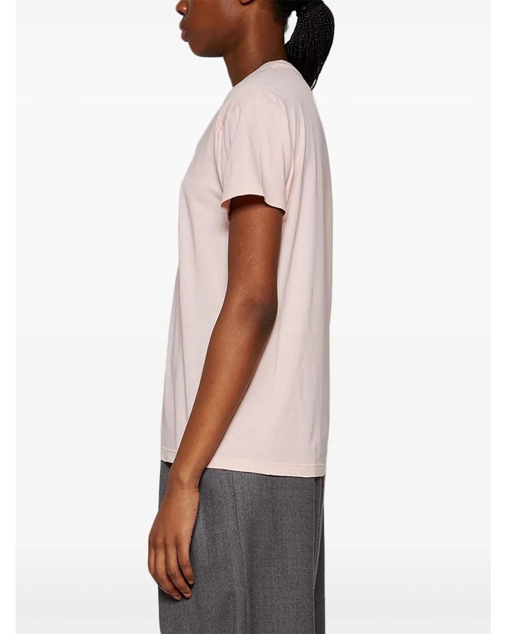 The Row Pink Blaine Organic-Cotton T-Shirt