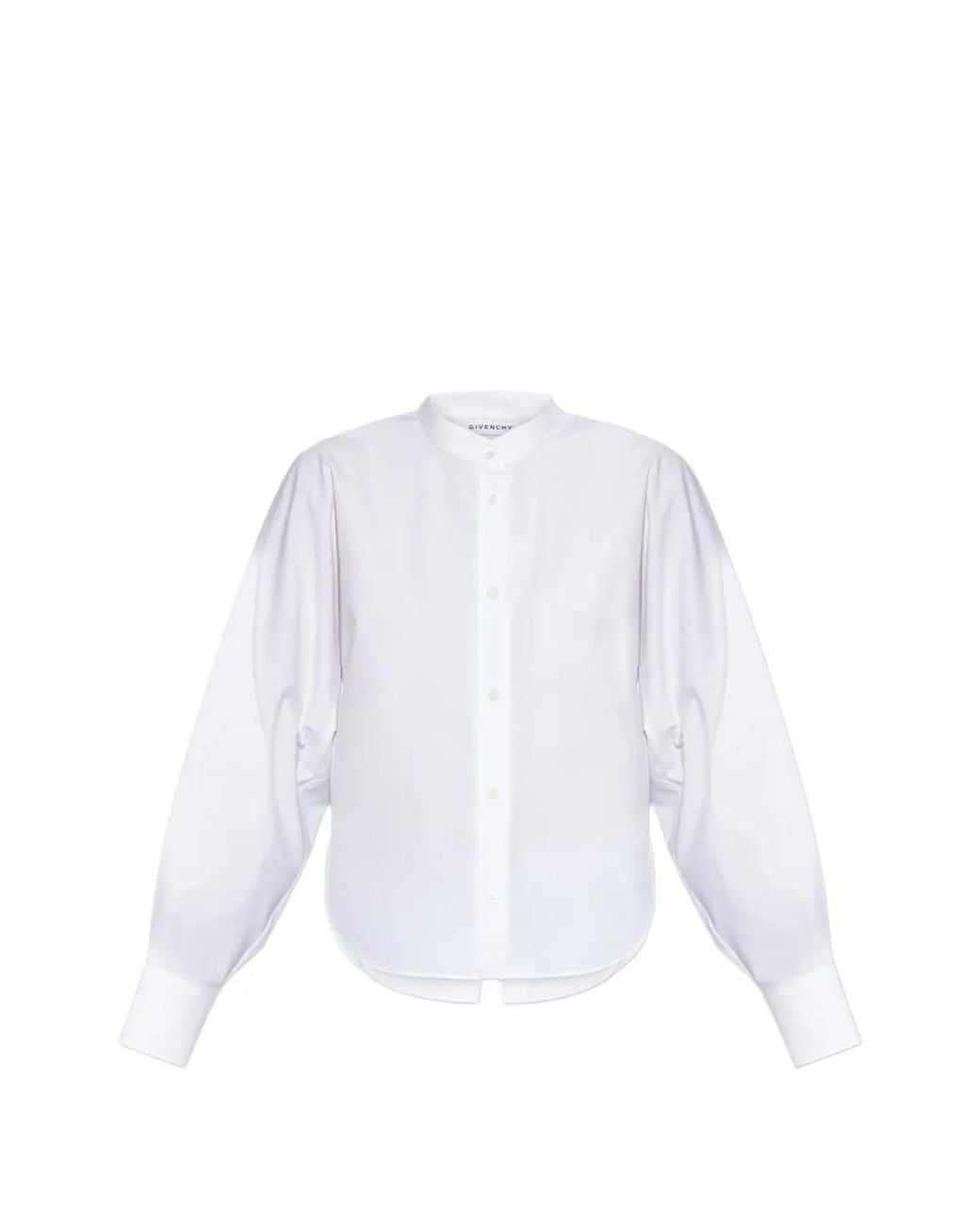 Givenchy White Cocoon Slashed Shirt