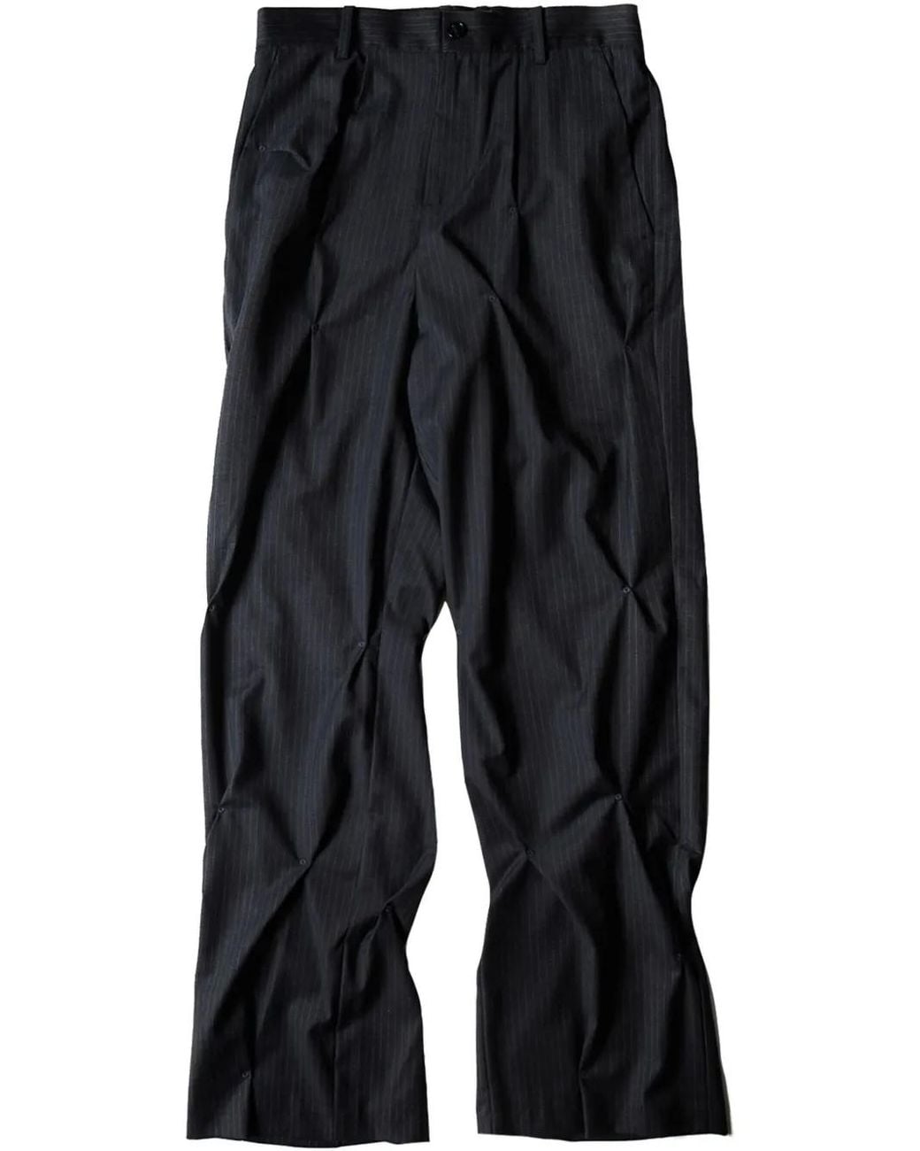 Kusikohc Black Tailored Trousers for men