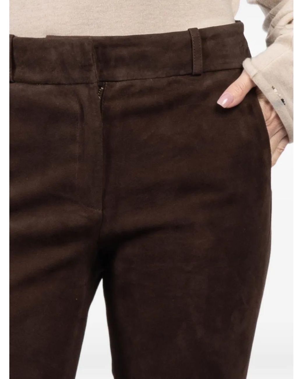 Arma Black Jenna Suede Trousers