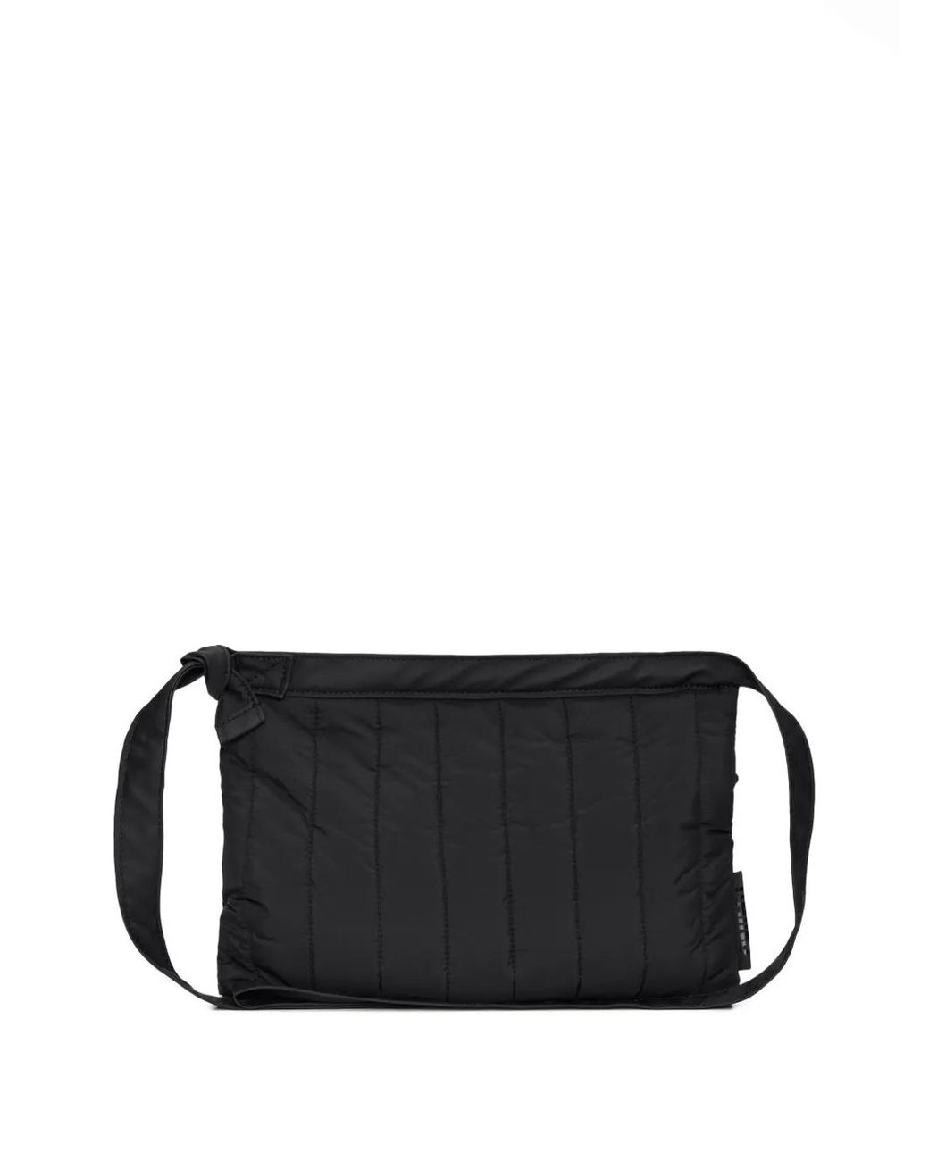 Rains Black Quilted Shoulder Bag