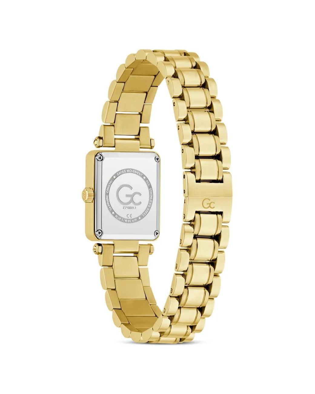 Guess Metallic Gc Rectangular-Face 21Mm Watch