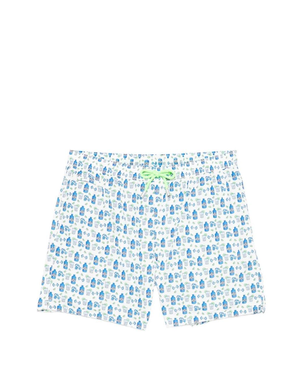 Mc2 Saint Barth Blue Lighting Micro Fantasy Drawstring Swim Shorts for men
