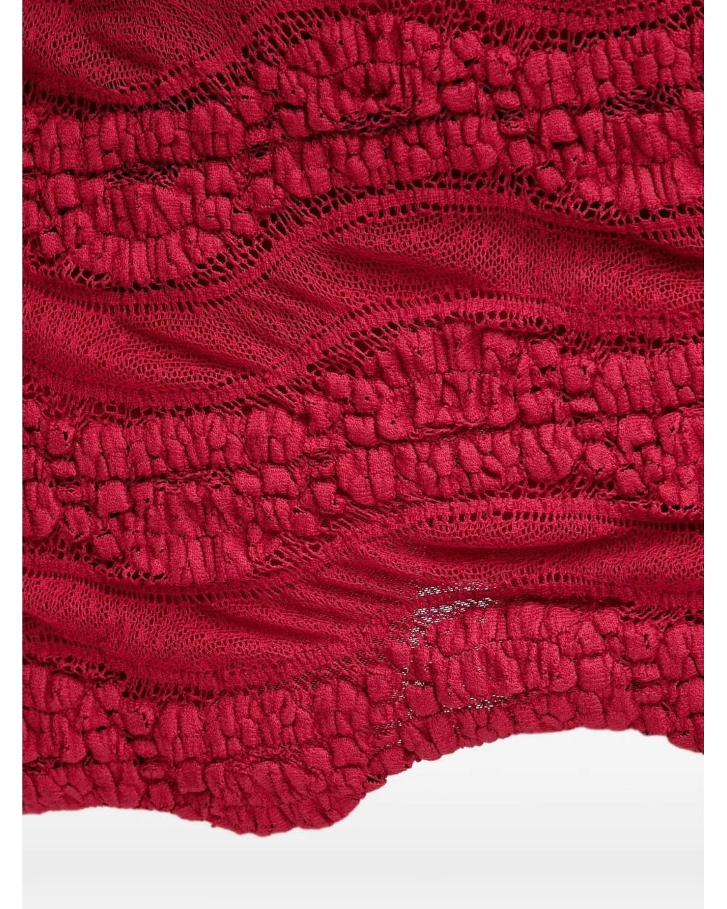 Charo Ruiz Red Salina Mini Skirt