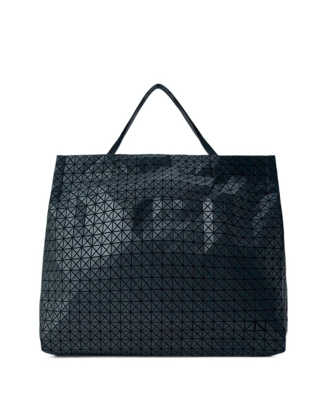 Issey Miyake Blue Cart Geometric Panelled Tote Bag