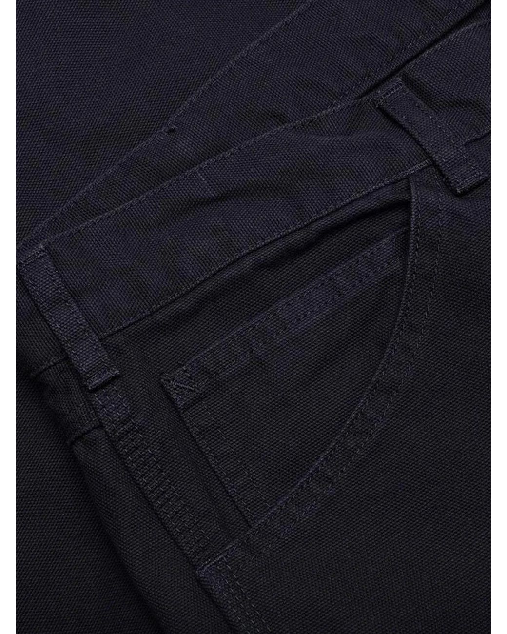 South2 West8 Blue Logo-Patch Trousers for men