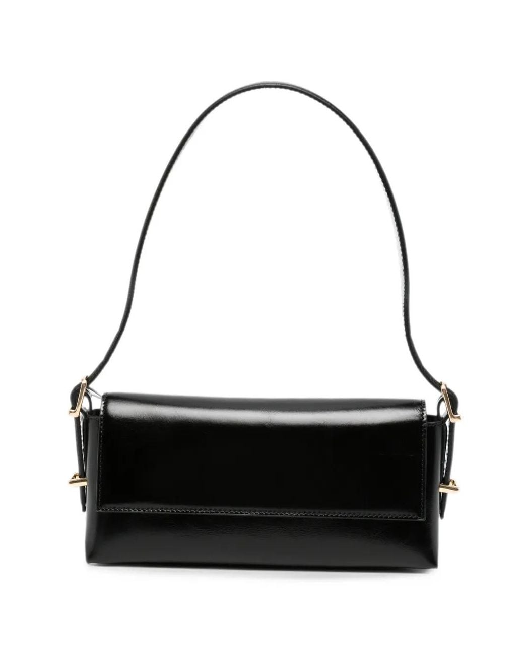 Jonathan Simkhai Black Atlas Moto Leather Shoulder Bag