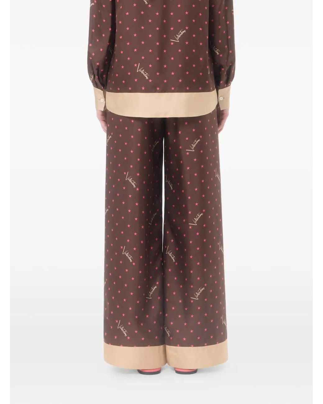 Valentino Garavani Purple Stelline Firma Starry Twill Trousers