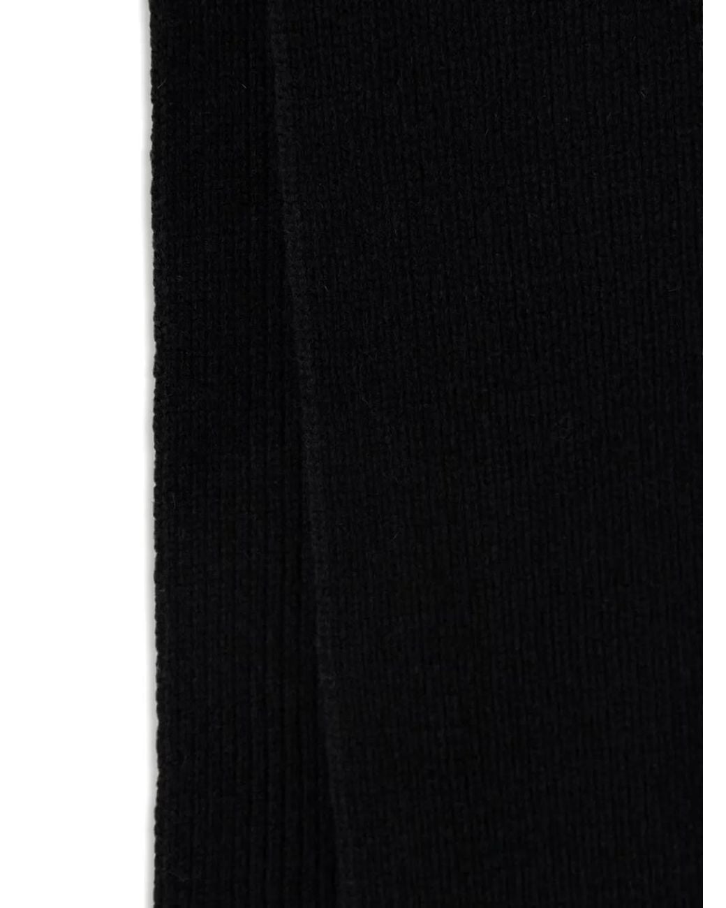 Fred Perry Black Wool Scarf