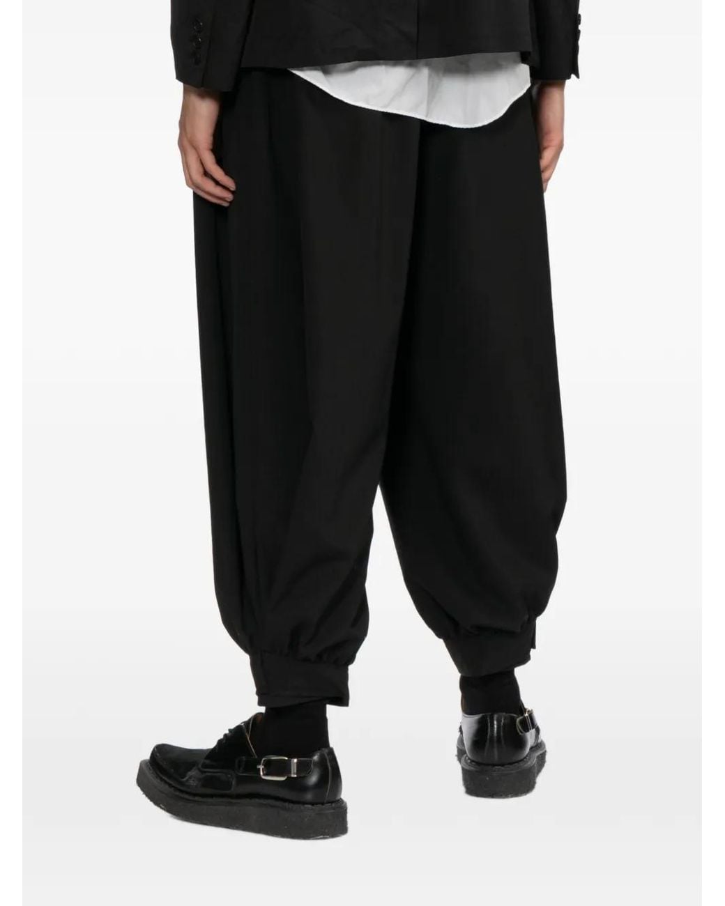 COMME DES GARÇON BLACK Black Pleated Trousers