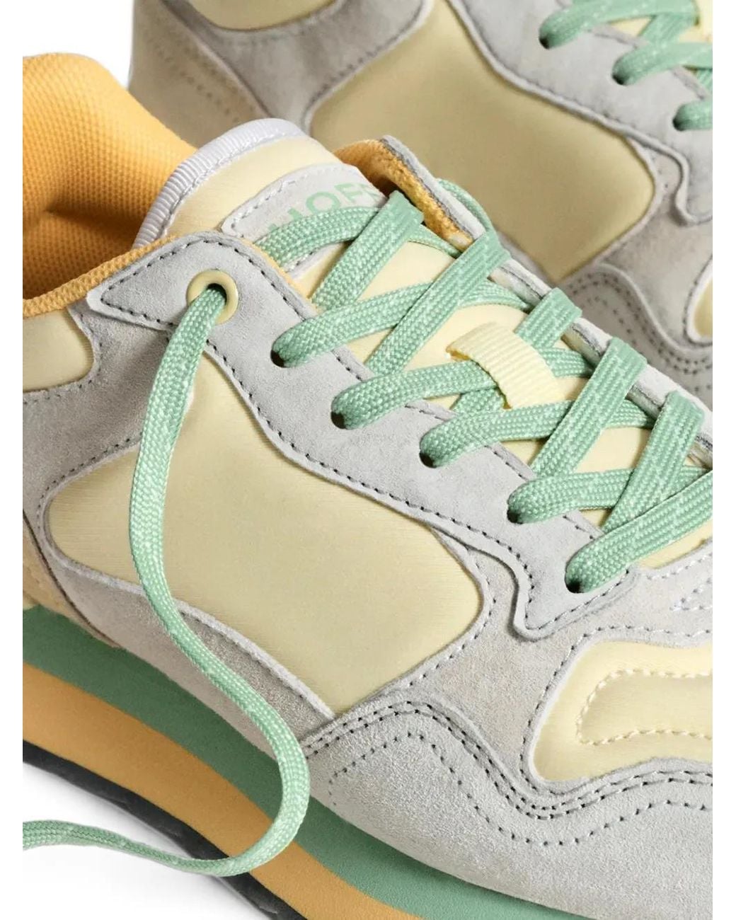 HOFF Metallic Suede-Panelled Lace-Up Sneakers